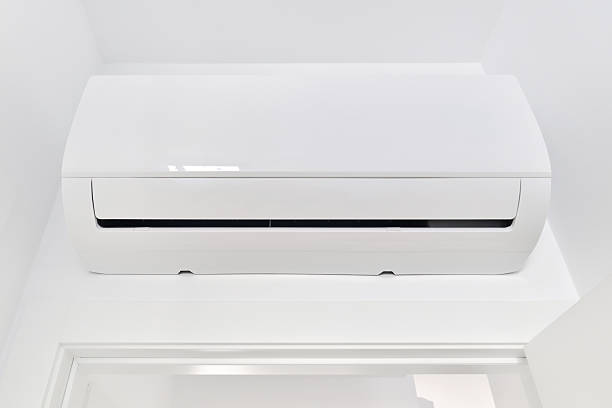 Wall-mounted split air conditioner unit installed in Qatar villa room